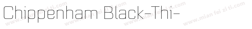 Chippenham Black-Thi字体转换